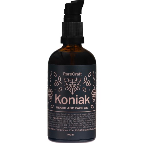 RareCraft beard oil olejek do brody Koniak 100 ml 1.jpg